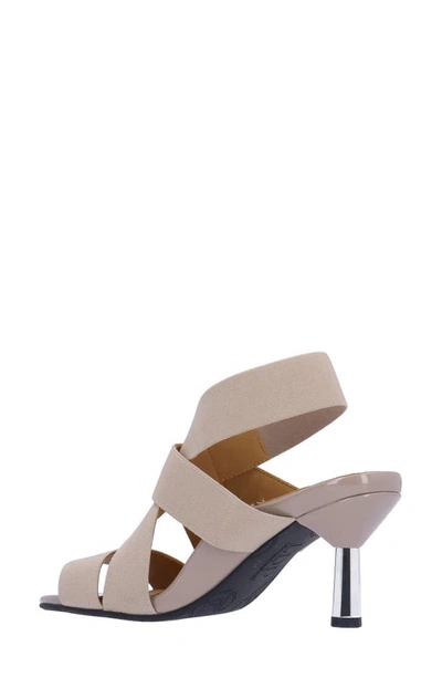 Shop L'amour Des Pieds Lunette Ankle Strap Sandal In Taupe