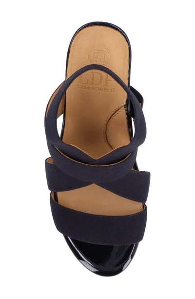 Shop L'amour Des Pieds Lunette Ankle Strap Sandal In Black