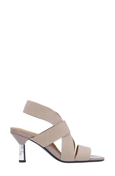 Shop L'amour Des Pieds Lunette Ankle Strap Sandal In Taupe