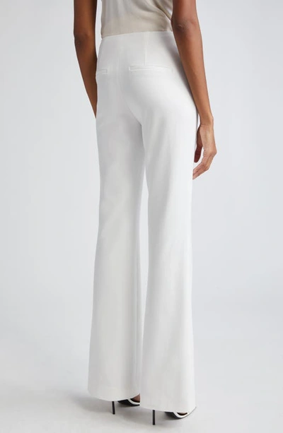 Shop Alice And Olivia Alice + Olivia Teeny Bootcut Pants In Off White