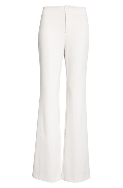 Shop Alice And Olivia Alice + Olivia Teeny Bootcut Pants In Off White