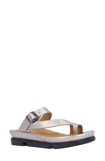 Shop L'amour Des Pieds Alanza Toe Loop Sandal In Champagne