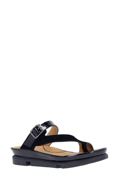 Shop L'amour Des Pieds Alanza Toe Loop Sandal In Black