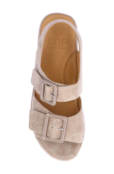 L'amour Des Pieds Cantura Slingback Sandal In Taupe