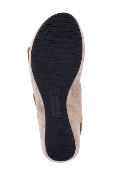 L'amour Des Pieds Cantura Slingback Sandal In Taupe