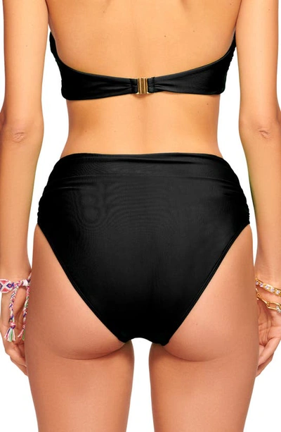 Ramy Brook Kimber Tie Belt Bikini Bottoms In Black