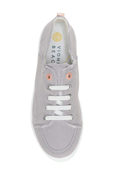 Vionic Beach Collection Pismo Lace-up Sneaker In Light Grey