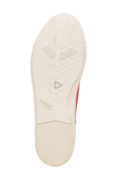 Vionic Beach Collection Pismo Lace-up Sneaker In Red