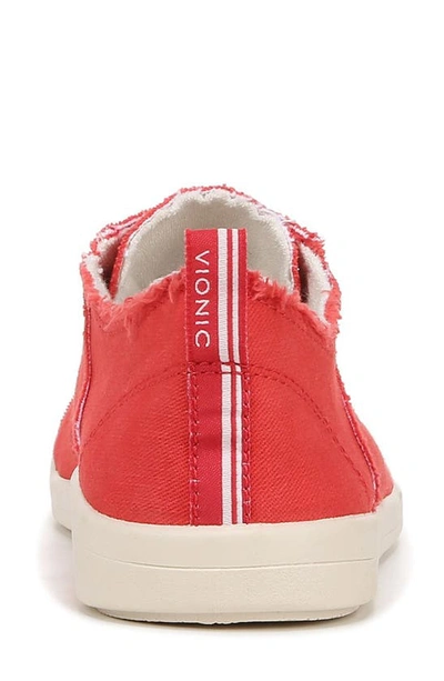 Vionic Beach Collection Pismo Lace-up Sneaker In Red