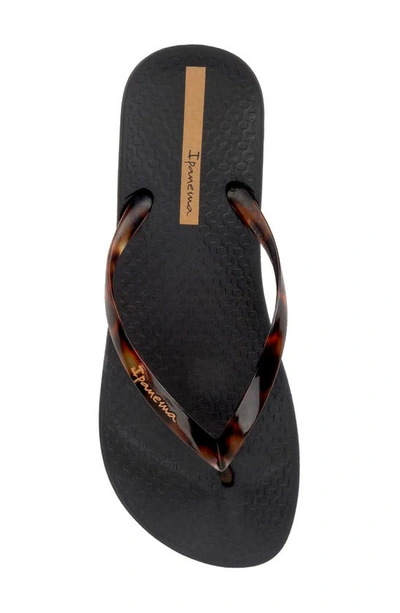 Shop Ipanema Ana Flip Flop In Black/ Clear