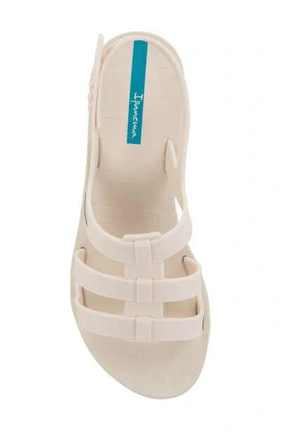 Ipanema Style Slip-on Slingback Fisherman Sandals In Ivory