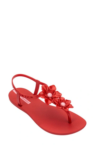 Shop Ipanema Flowers Sandal In Red