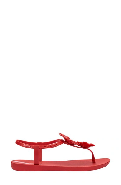 Ipanema Class Duo Flower Fem Sandals In Red