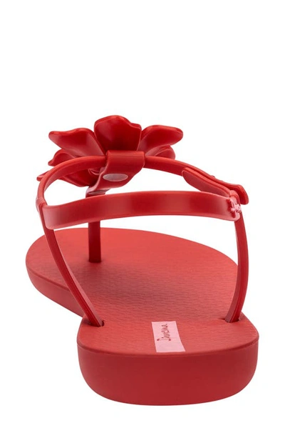 Ipanema Class Duo Flower Fem Sandals In Red