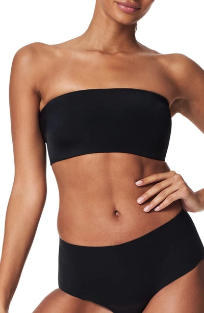 Shop Spanx Bandeau Bra In Very Black