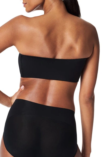 Shop Spanx Bandeau Bra In Very Black