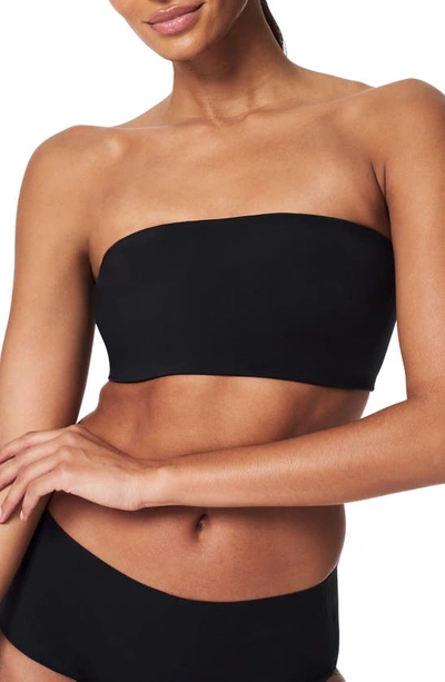 Shop Spanx Bandeau Bra In Very Black