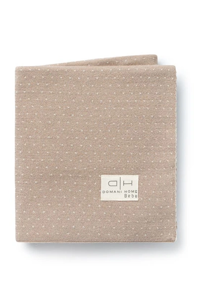 Shop Domani Home Knit Baby Blanket In Stone