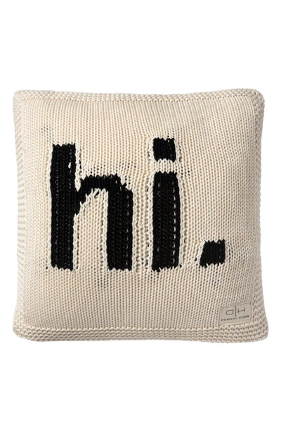 Shop Domani Home Hi Cushion Accent Pillow In Black