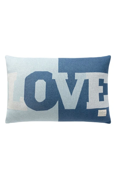Shop Domani Home Love Accent Pillow In Blue