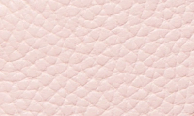Shop Tory Burch Miller Top Zip Leather Card Case In Pale Pink