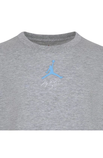 Shop Jordan Kids' 1985 Champions Embroidered Graphic T-shirt In Pure Platinum Heather
