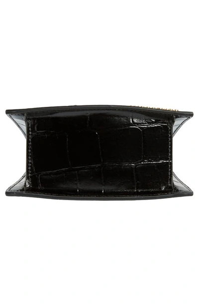 Jacquemus Le Chiquito Croc-embossed Leather Crossbody Bag In Black 990