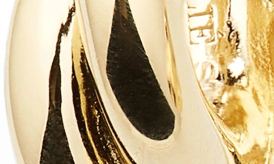Shop Lie Studio The Diana Hoop Earrings In 18k Goldplate Sterling Silver