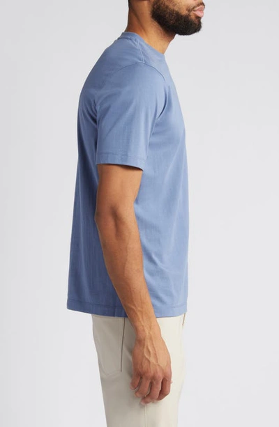 Shop Scott Barber Solid Pima Cotton T-shirt In Country Blue