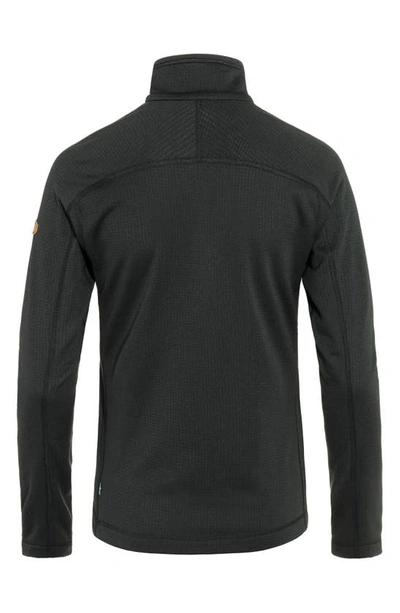 Shop Fjall Raven Abisko Lite Fleece Jacket In Black