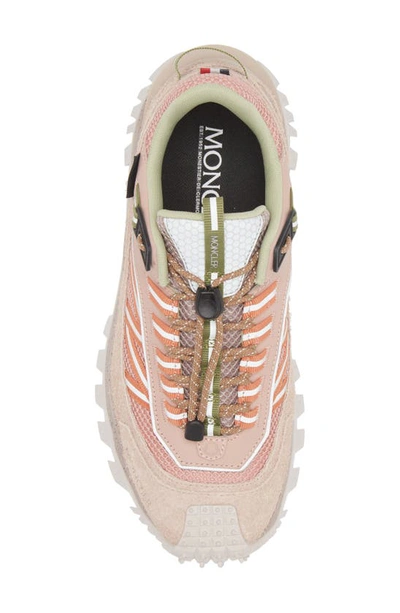Shop Moncler Trailgrip Mixed Media Hiking Sneaker In Pink