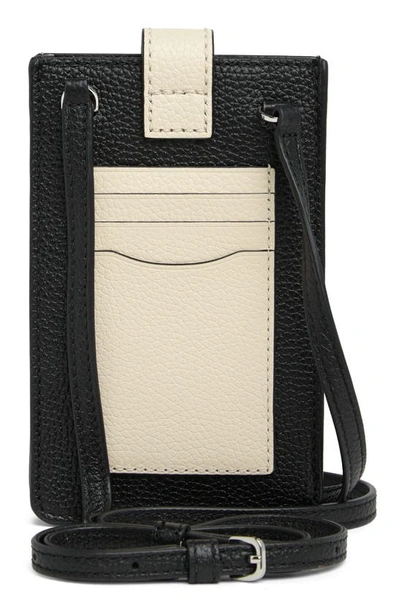 Shop Marc Jacobs Leather Phone Crossbody Bag In Marshmallow Multi
