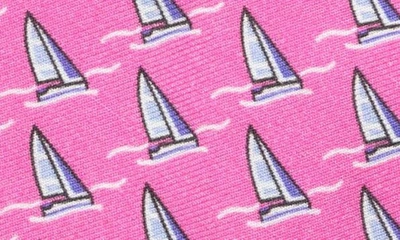 Shop Ralph Lauren Kids' Sail Boat Cotton & Silk Tie In Pink/ Blue