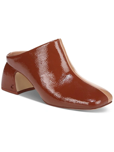 Shop Circus By Sam Edelman Olsen Womens Patent Slip-on Mules In Brown