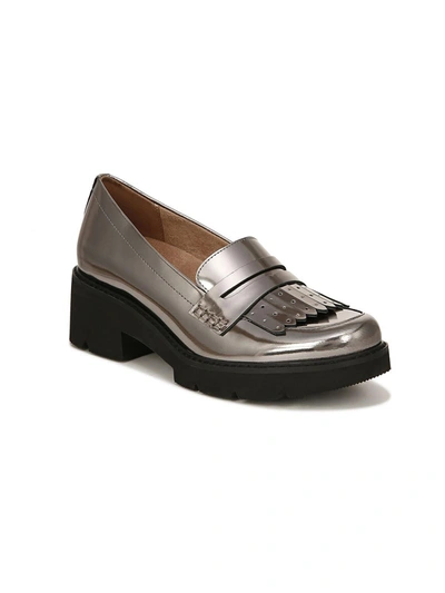 Shop Naturalizer Darcy Womens Faux Leather Slip On Loafers In Grey