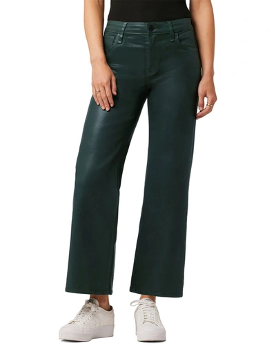 Shop Hudson Jeans Rosie Coated Scarab Wide Leg Jean In Black