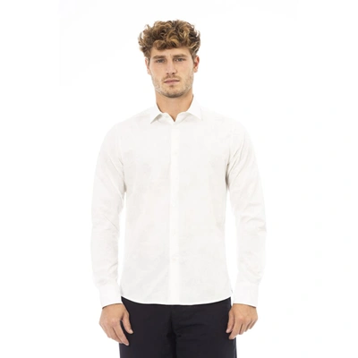 Shop Baldinini Trend Cotton Men's Shirt In White