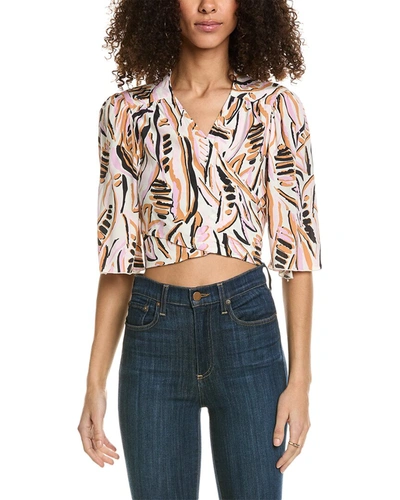 Ba&sh Ba & Sh Woman Top White Size 3 Viscose In Pink