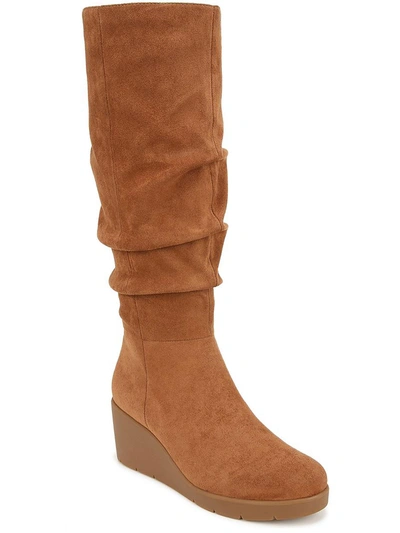 Shop Soul Naturalizer Aura Womens Zipper Slouchy Knee-high Boots In Brown