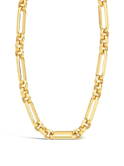 Shop Sterling Forever Large Oval Link Necklace In Gold