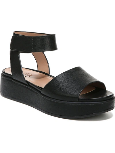 Shop Naturalizer Camry Womens Faux Leather Strappy Wedge Sandals In Black