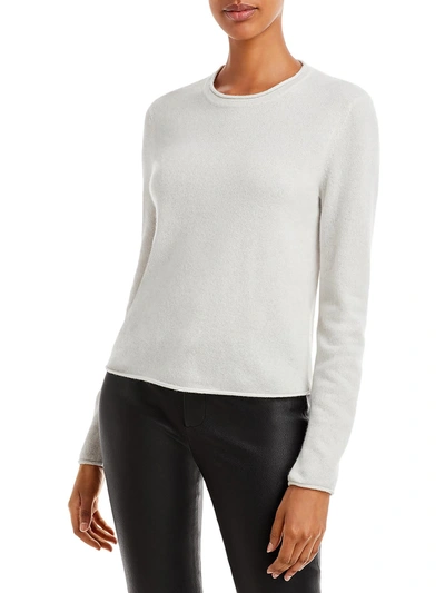 Shop Aqua Womens Solid Cashmere Crewneck Sweater In Grey
