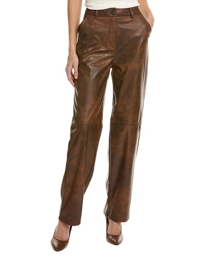 Shop Trendyol Pipe Trousers Trouser In Brown