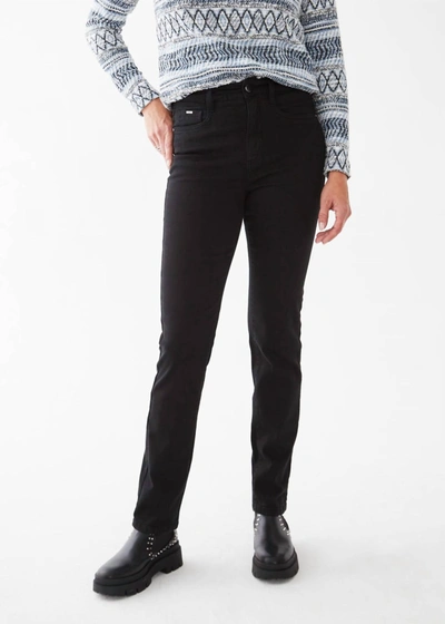 Shop Fdj Suzanne Straight Leg Euro Twill Jean In Black