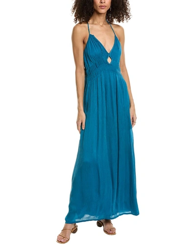 Shop Ba&sh Ba & Sh Crinkled Maxi Dress In Blue