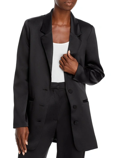 Shop Wayf Womens Midi Suit Separate Tuxedo Jacket In Black