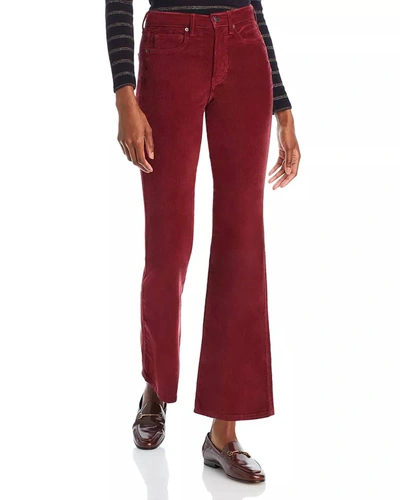 Shop Veronica Beard Carson Corduroy Pant In Oxblood In Red