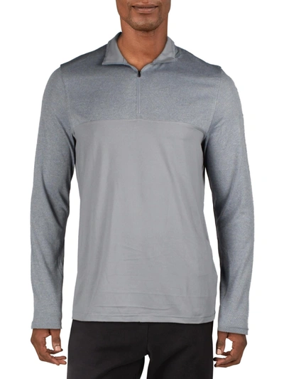 Shop Under Armour Mens Fitness Workout 1/4 Zip Pullover In Blue