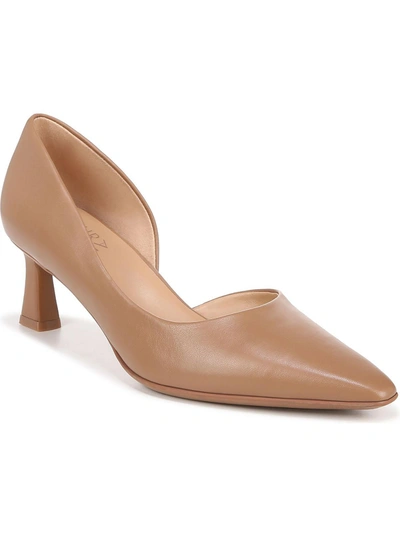 Shop Naturalizer Darry Womens Leather Pointed Toe Pumps In Brown