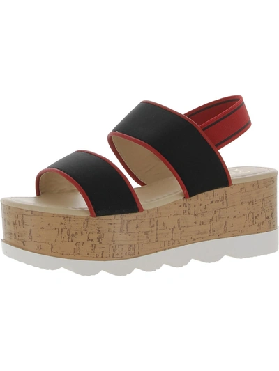 Shop Yoki Charlene Womens Casual Slip-on Platform Sandals In Red